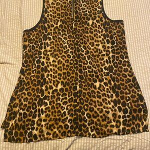 Leopard Print Sleeveless Top